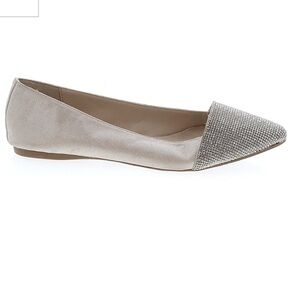 Aldo Beige Rhinestone Pointed Flats size 6.5 or 37